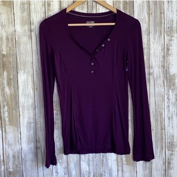 Converse Purple Henley - Picture 1 of 5
